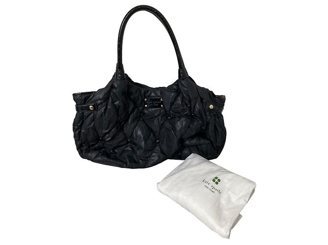 Saco Tote acolchoado kate spade Preto