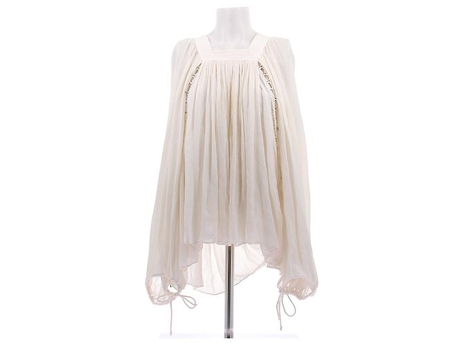 Camicia Chloé in seta bianca Bianco