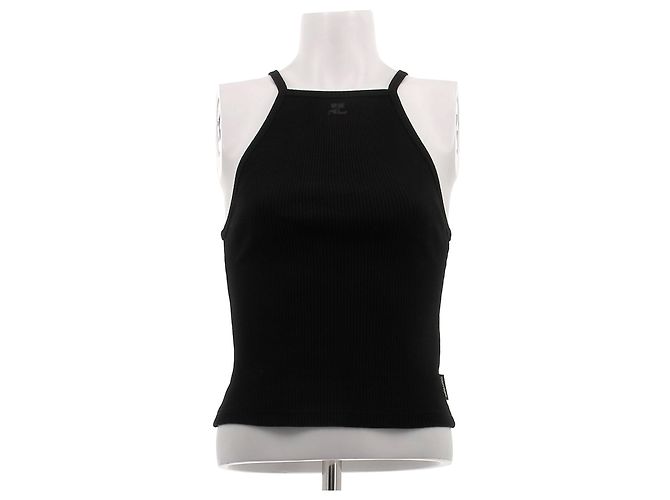 Courreges Canotta nera Nero