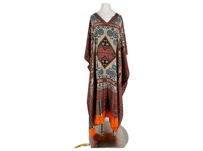 Pierre Louis Mascia Túnica maxi estampada Multicor