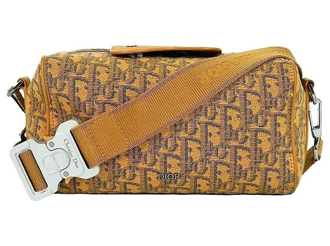 Dior Borsa a tracolla Oblique Ringo Giallo 