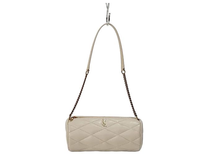 Saint Laurent Mini Sac Tube Blanc