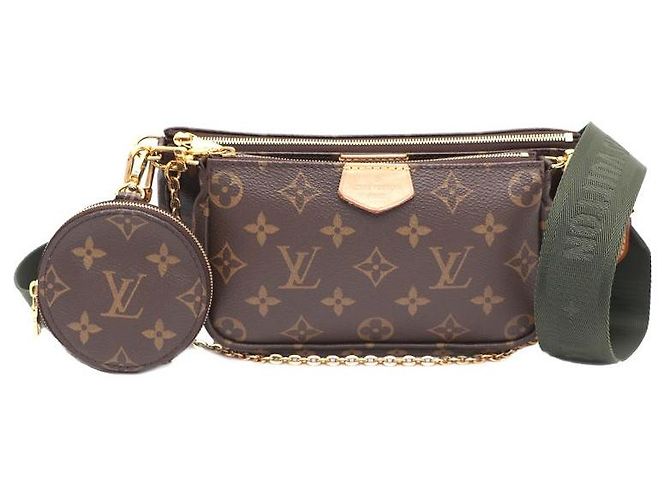 Louis Vuitton Bolsa de ombro e bolsa crossbody Monogram Multi Pochette Accessories Marrom