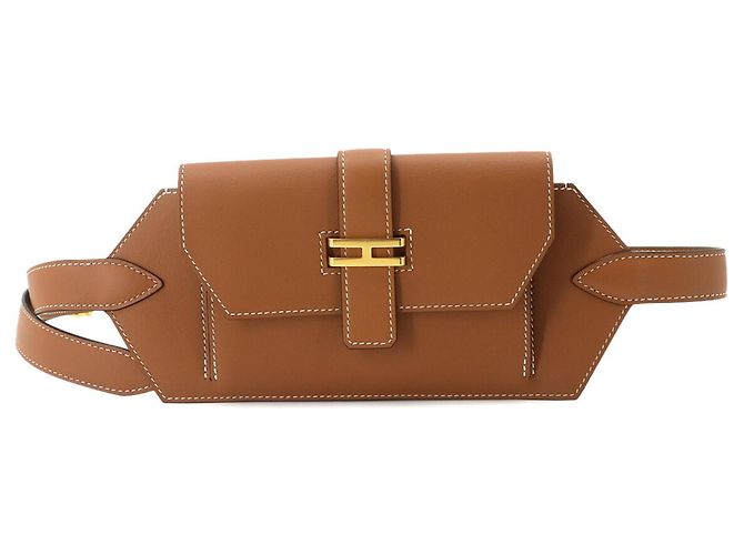 Hermès Pochete Hermes Elan Pocket 24 Marrom