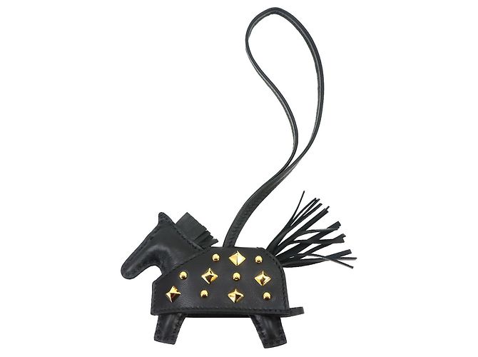 Hermès Hermes Rodeo Robeo Rock PM Handbag Charm Noir 