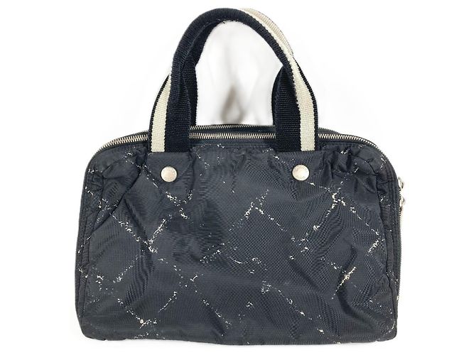 Borsa Pouch Chanel Old Travel Line Nero