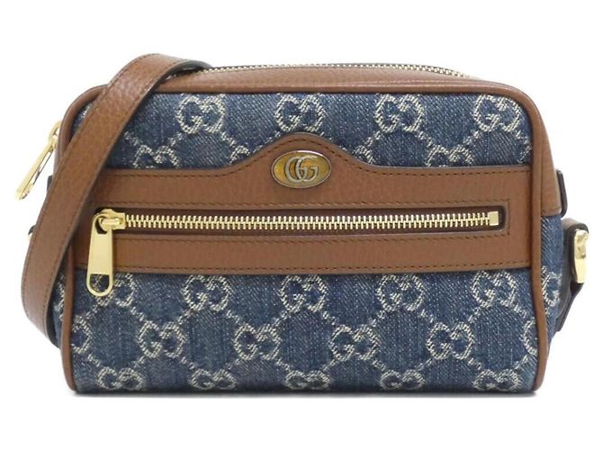 Borsa a tracolla Gucci OPHIDIA Marrone Blu scuro
