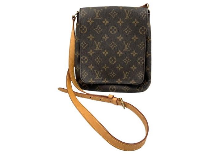 Louis Vuitton Monogram Musette Schultertasche Braun