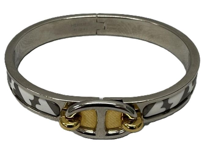 Hermès Pulsera Rígida Hermes Mini Click Chaine d'Ancre