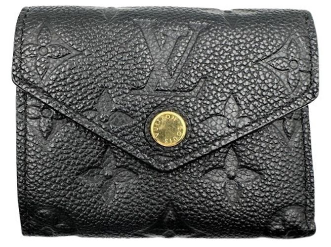 Portafoglio Tri-Fold Louis Vuitton Monogram Empreinte Nero