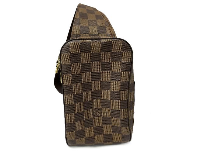 Bolsa de Ombro Louis Vuitton Damier Geronimos Marrom