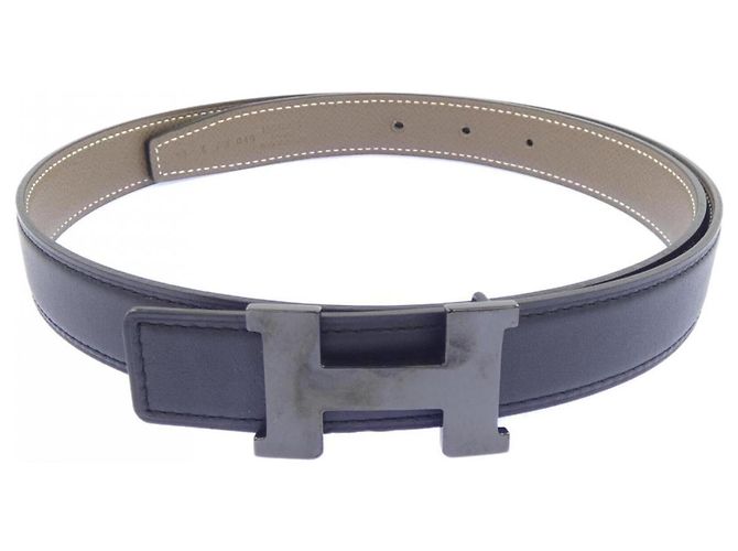 Hermès Hermes Mini Constance 24mm Reversible Belt Brown Black
