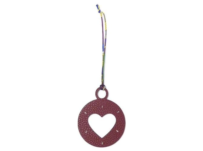 Hermès Hermes Heart Bag Charm Rouge Bleu 