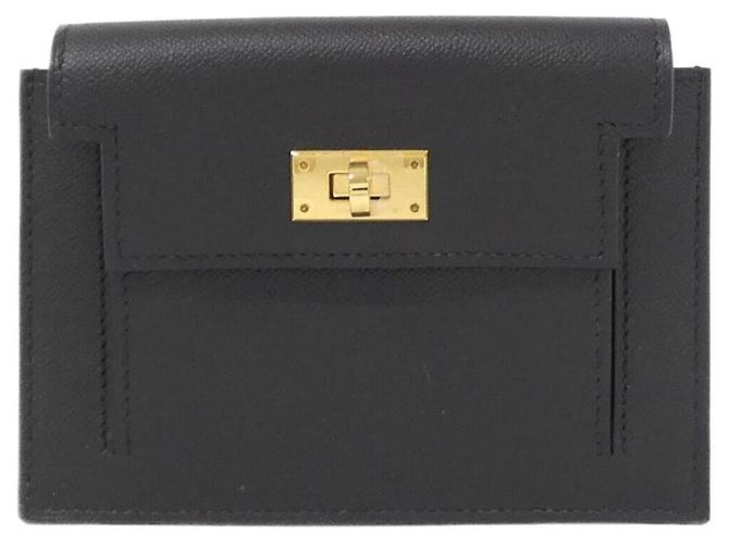 Hermès Hermes Kelly Pocket Compact Wallet Black