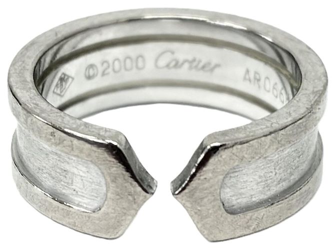 Cartier C2 Ring aus 18K Weißgold Silber
