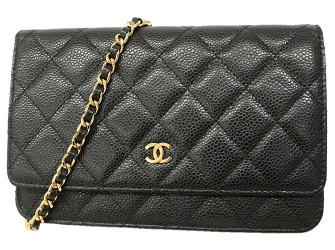 Timeless Cartera de hombro con cadena Chanel Matelassé Negro
