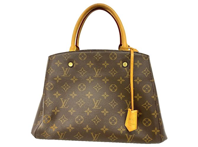 Bolsa Louis Vuitton Monogram Montaigne MM Marrom