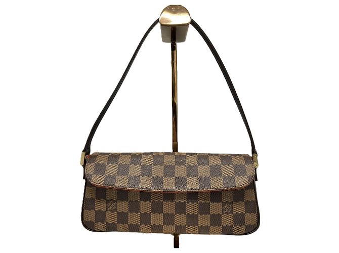 Louis Vuitton Damier Recoleta Shoulder Bag Brown
