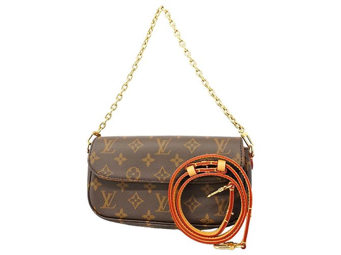Borsa Louis Vuitton Monogram Wallet-on-Chain Ivy Marrone
