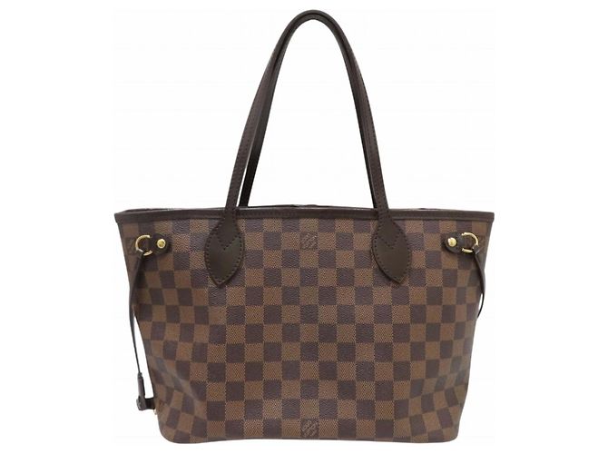 Borsa Tote Louis Vuitton Neverfull Marrone Damier ebene