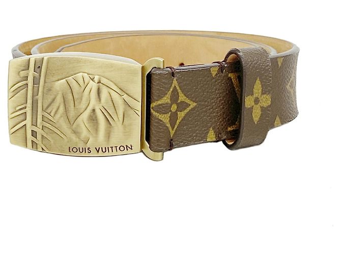 Cinturón Louis Vuitton Monogram Castaño