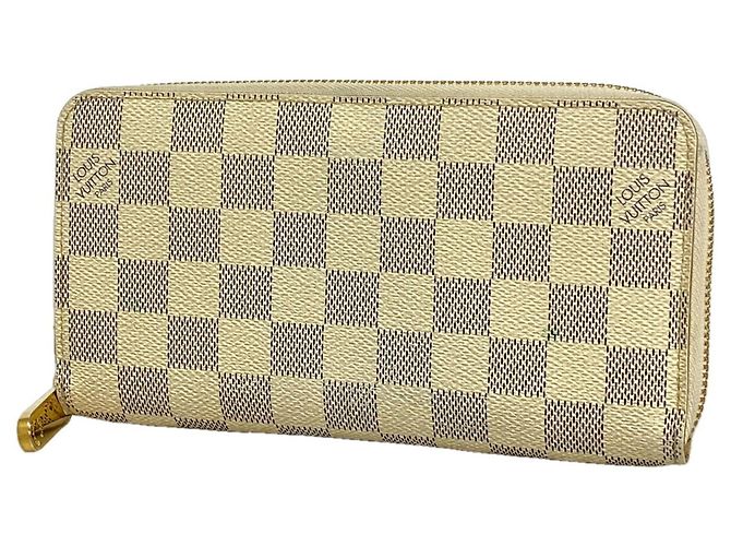 Louis Vuitton Damier Azur Zippy Wallet Weiß