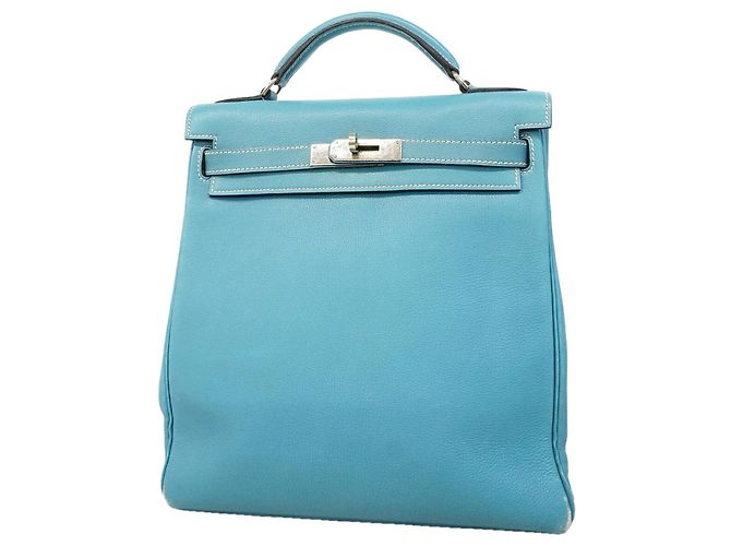 Hermès Hermes Kelly Ad GM Rucksack Blau