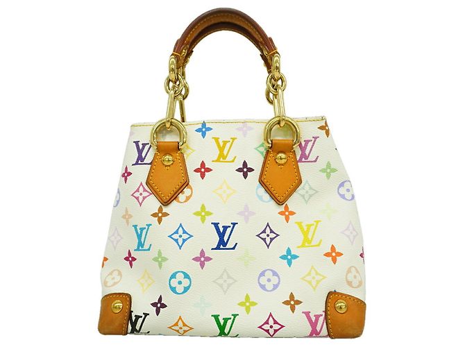 Louis Vuitton Monogram Multicolor Audra Handtasche Weiß