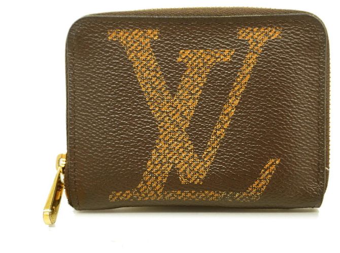 Portamonete Zippy Monogram Giant Louis Vuitton Marrone