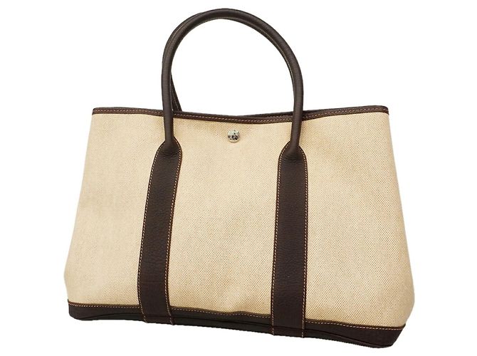Hermès Sac Cabas Hermes Garden PM Marron