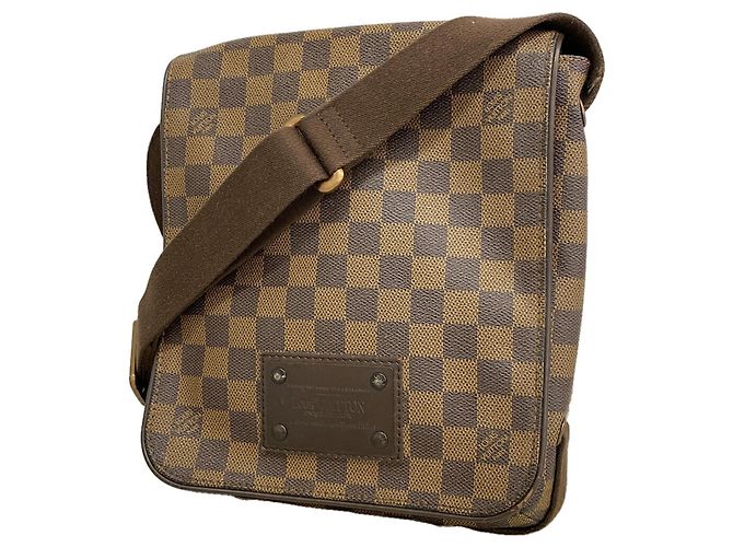 Borsa a tracolla Louis Vuitton Damier Brooklyn PM - Ebene Damier ebene