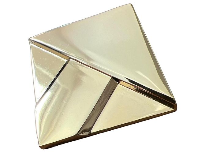 Karl Lagerfeld Spilla geometrica color oro D'oro