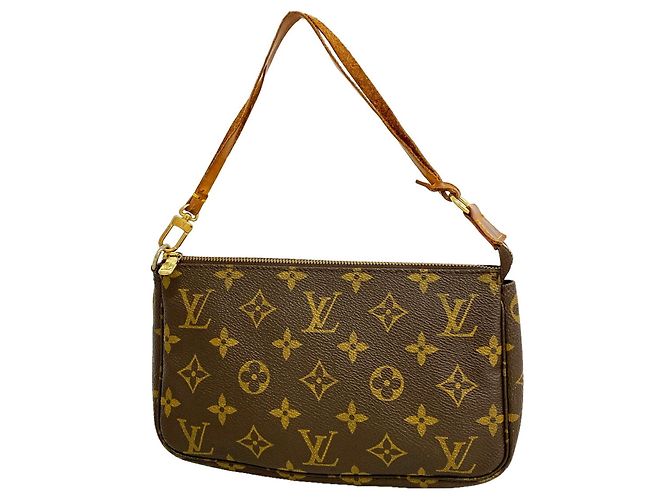 Louis Vuitton Monogram Pochette Accessoires Tasche Braun