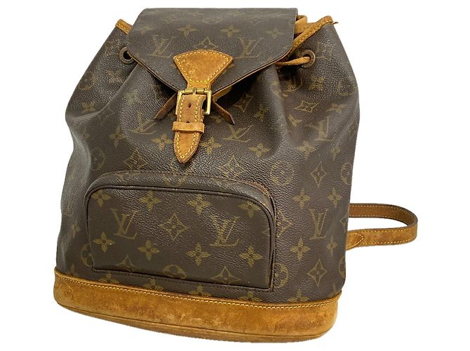 Louis Vuitton Monogram Montsouris MM Rucksack Braun