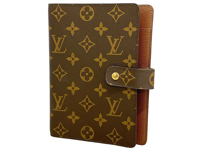Louis Vuitton Monogram Agenda MM Notebook Cover Brown