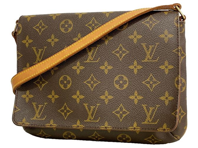 Bolsa de Ombro Louis Vuitton Monogram Musette Tango Marrom