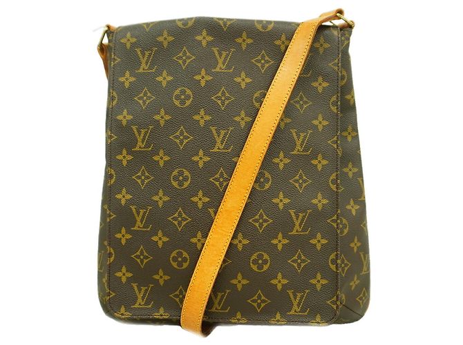 Borsa a tracolla Louis Vuitton Monogram Musette Marrone