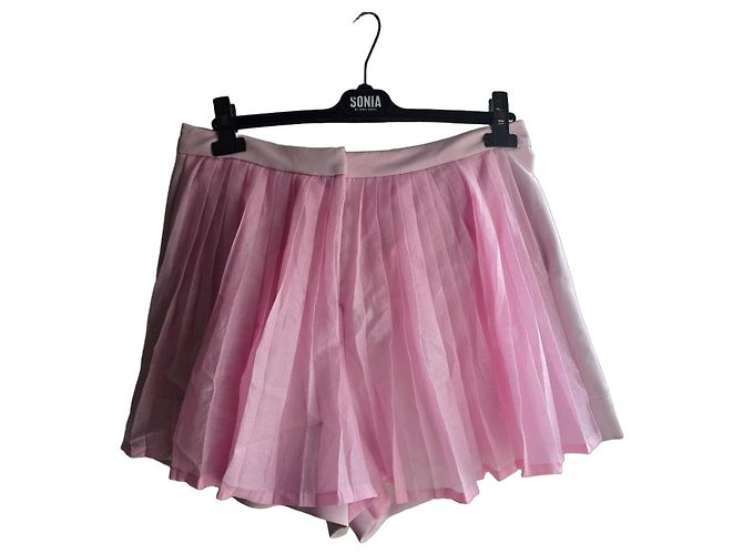 Sonia Rykiel Pantalones cortos plisados rosas