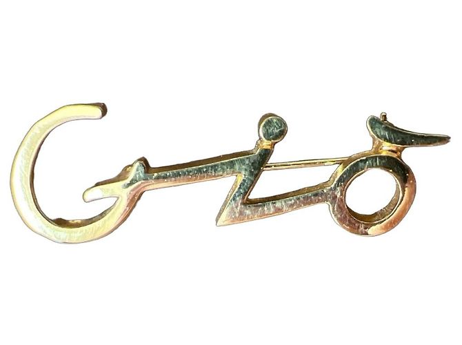 Spilla Giorgio Armani con iniziali D'oro