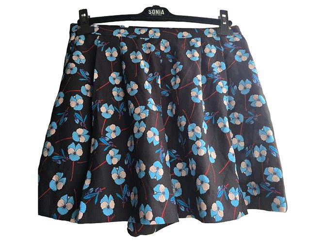 Sonia By Sonia Rykiel Blumige Shorts Schwarz Blau