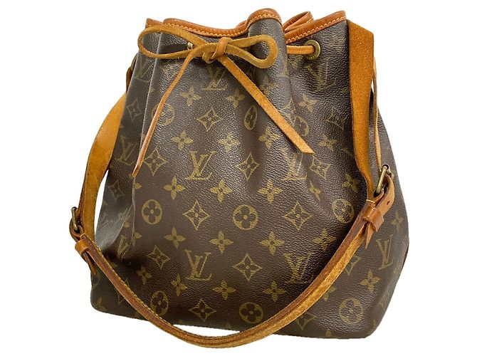 Noe Borsa a tracolla Louis Vuitton Monogram Petit Noé Marrone