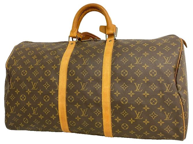 Louis Vuitton Boston Monogram Keepall 55 Marrone 