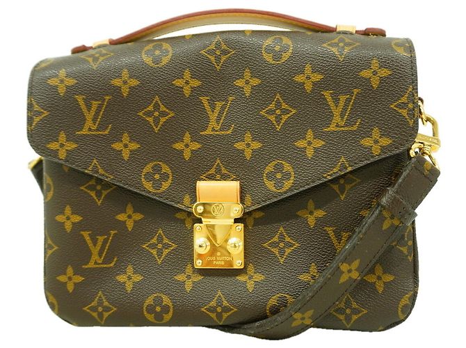 Borsa Louis Vuitton Monogram Pochette Metis MM Marrone