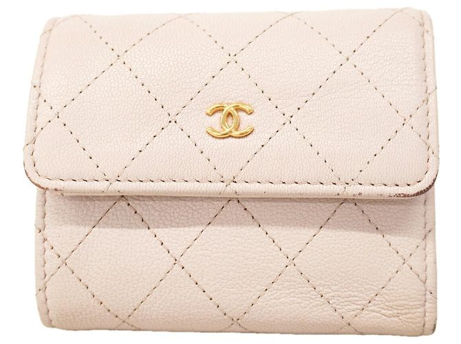 Cartera Tri-fold Chanel Rosa