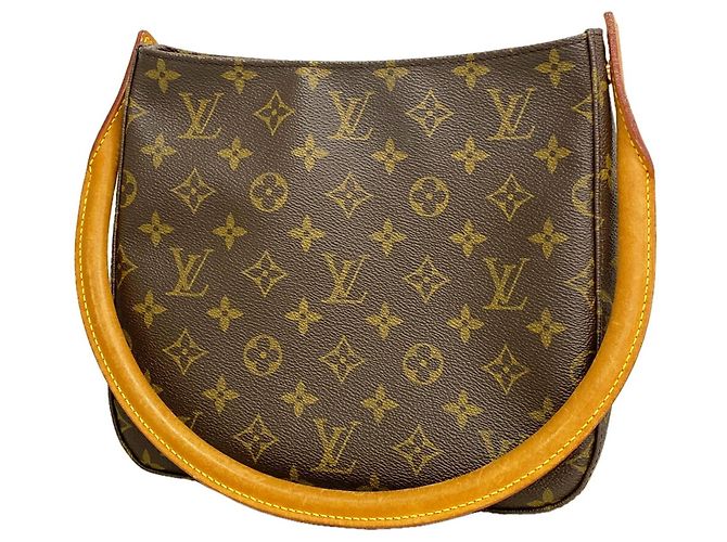 Borsa a tracolla Louis Vuitton Monogram Looping MM Marrone