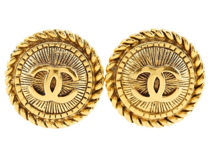 Orecchini Chanel Coco Mark placcati in oro D'oro