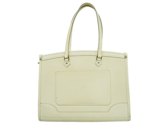 Louis Vuitton Epi Madeleine GM Tote Bag Aus weiß