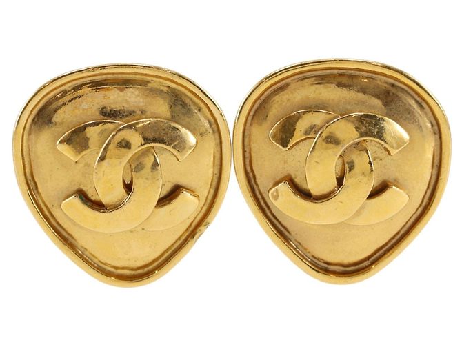 Chanel Coco Mark Ohrringe Golden