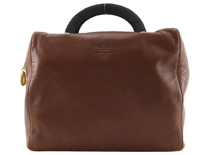 Bolsa Prada PRADA Logo Marrom