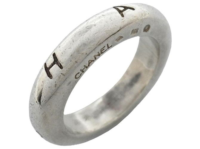 Chanel Silver Band Ring 